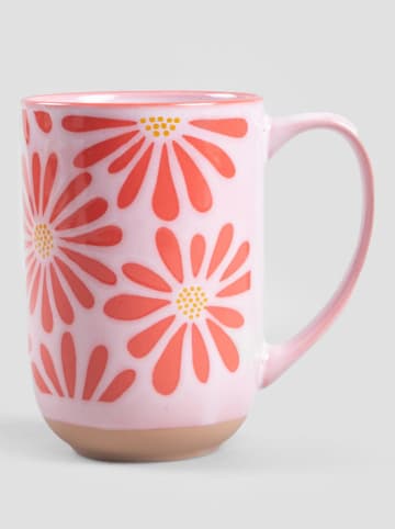 Homla Kubek jumbo "Fabia" w kolorze jasnoróżowo-różowym - 500 ml