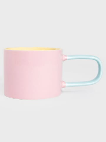 Homla Kubek "Finko" w kolorze jasnoróżowo-żółto-błękitnym - 300 ml