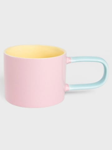 Homla Kubek "Finko" w kolorze jasnoróżowo-żółto-błękitnym - 300 ml