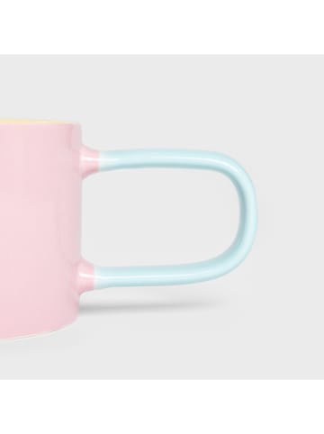 Homla Tasse ''Finko'' in Rosa/ Gelb/ Hellblau - 300 ml