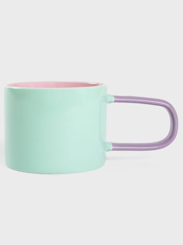 Homla Kubek "Finko" w kolorze miętowo-jasnoróżowo-fioletowym - 300 ml