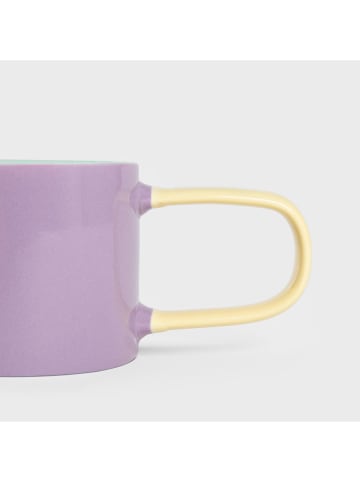 Homla Kubek "Finko" w kolorze fioletowo-miętowo-żółtym - 300 ml