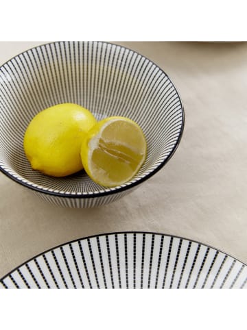 Homla Kom "Navia" wit/zwart - Ø 16 cm