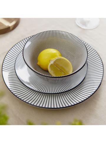 Homla Kom "Navia" wit/zwart - Ø 16 cm