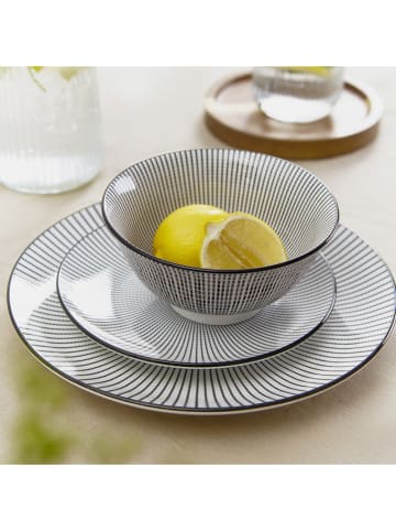 Homla Kom "Navia" wit/zwart - Ø 16 cm