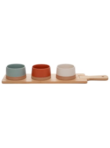 Homla 4-częściowy zestaw w różnych kolorach do serwowania - 48 x 12 cm