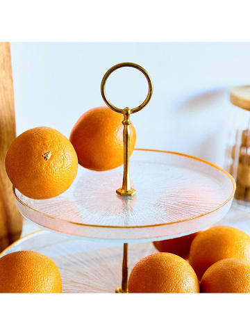 Homla Etagere ''Monze'' in Gold - Ø 28 cm