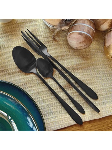 Homla 16tlg. Besteck-Set ''Abele'' in Schwarz