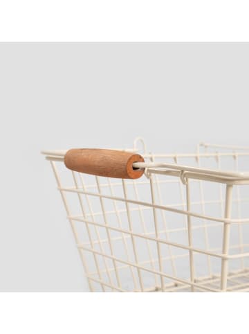 Homla Korb ''Selia'' in Creme - (B)35 x (H)14 x (T)21 cm