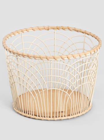 Homla Obstkorb ''Heron'' in Creme/ Hellbraun - (H)25 x Ø 18 cm