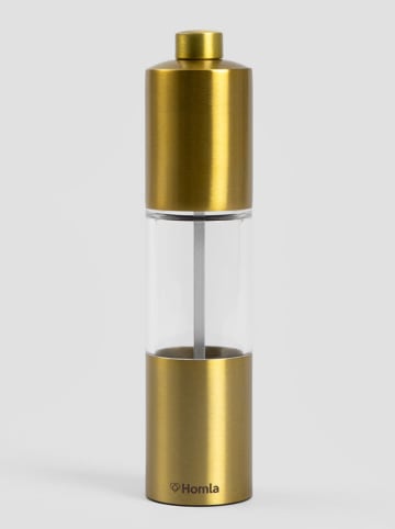 Homla Salz-/ Pfeffermühle ''Neria'' in Gold - (L)19 cm