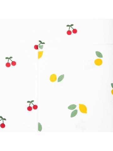 Homla 2er-Set: Geschirrtücher ''Cherrine'' in Weiß/ Bunt - (L)65 x (B)45 cm