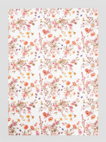 Homla 2-delige set: theedoeken "Meadow Flowers" wit/meerkleurig - (L)65 x (B)45 cm