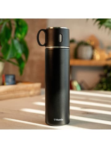 Homla Thermoflasche ''Libre'' in Schwarz - 580 ml