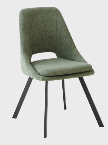 Homla Stuhl ''Clara'' in Grün - (B)56,5 x (H)85 x (T)47,5 cm