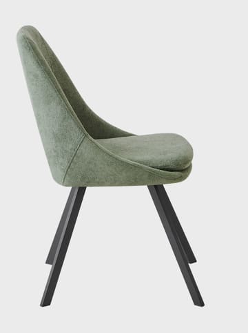 Homla Stoel "Clara" groen - (B)56,5 x (H)85 x (D)47,5 cm