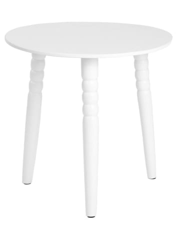 Homla Beistelltisch ''Cast'' in Weiß - (H)50 x Ø 50 cm