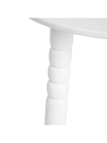 Homla Beistelltisch ''Cast'' in Weiß - (H)50 x Ø 50 cm