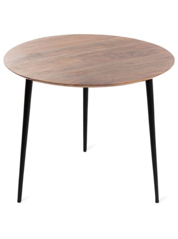 Homla Ława "Ren" w kolorze brązowo-czarnym - wys. 60 x Ø 40 cm