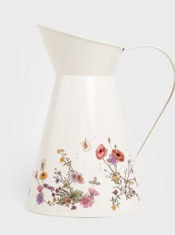 Homla Konewka "Meadow" w kolorze kremowym ze wzorem - wys. 25 x Ø 16 cm