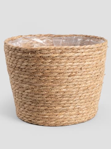 Homla Blumenübertopf ''Lumbo'' in Beige - (H)27 x Ø 21 cm