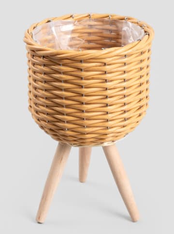 Homla Blumenständer ''Florsu'' in Beige - (H)33 x Ø 21 cm