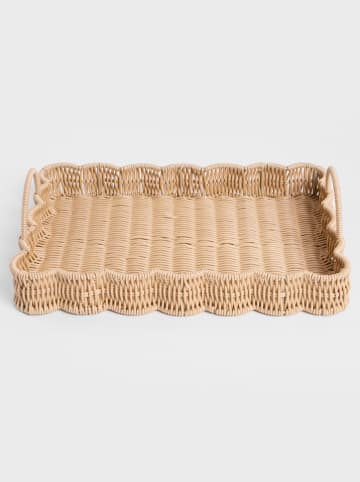 Homla Tablett ''Cobels'' in Hellbraun - (L)42 x (B)28 cm