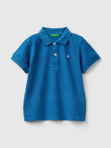 Benetton Koszulka polo w kolorze niebieskim