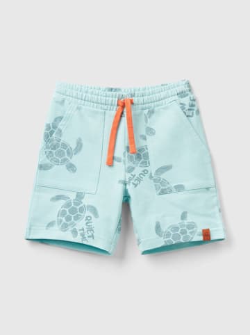 Benetton Bermudy w kolorze miętowym