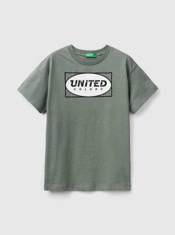 Benetton Koszulka w kolorze oliwkowym