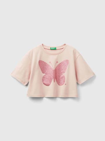 Benetton Koszulka w kolorze jasnoróżowym