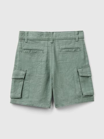 Benetton Bermudy w kolorze oliwkowym