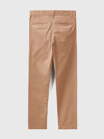 Benetton Spodnie chino w kolorze beżowym