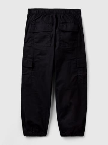 Benetton Cargohose in Schwarz