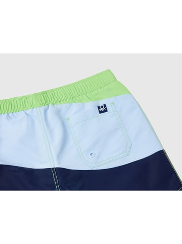 Benetton Kąpielówki w kolorze niebiesko-zielonym