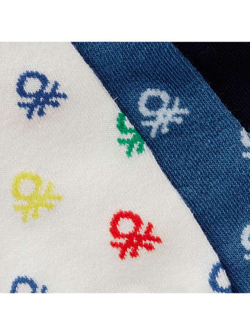 Benetton 3-delige set: sokken blauw/wit