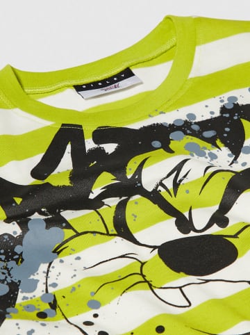 Sisley Shirt in Limette/ Weiß