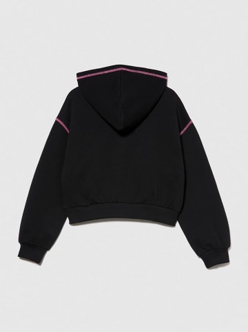 Sisley Sweatjacke in Schwarz