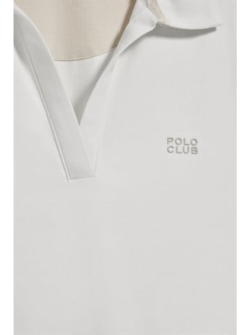 Polo Club Poloshirt in Weiß/ Beige