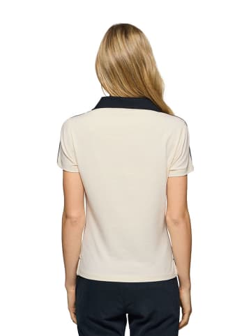 Polo Club Poloshirt in Creme/ Schwarz