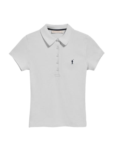 Polo Club 2er-Set: Poloshirts in Weiß/ Hellblau