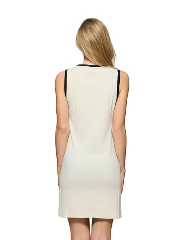 Polo Club Kleid in Creme/ Schwarz