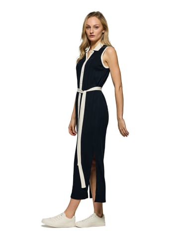 Polo Club Kleid in Dunkelblau/ Weiß