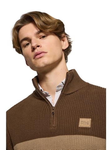Polo Club Pullover in Braun/ Hellbraun