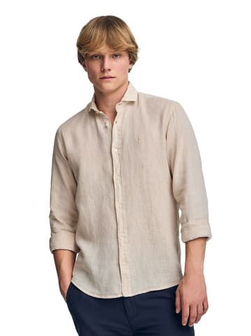 Polo Club Linnen blouse - slim fit - beige