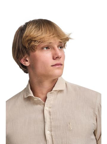 Polo Club Linnen blouse - slim fit - beige