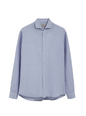 Polo Club Lniana koszula - Slim fit - w kolorze błękitnym