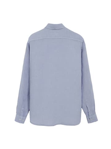 Polo Club Lniana koszula - Slim fit - w kolorze błękitnym