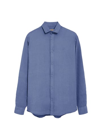 Polo Club Linnen blouse - regular fit - blauw