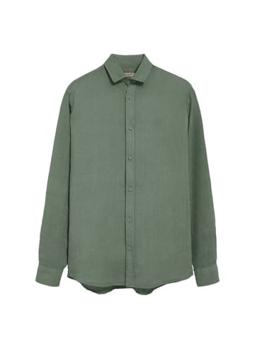 Polo Club Leinenhemd - Regular fit - in Khaki